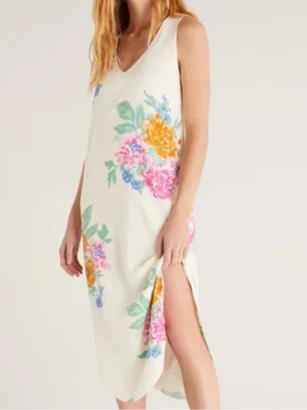 🆕 Z Supply Reverie Floral Maxi Dress Lightweight Summer Beach Vacation Size XS
